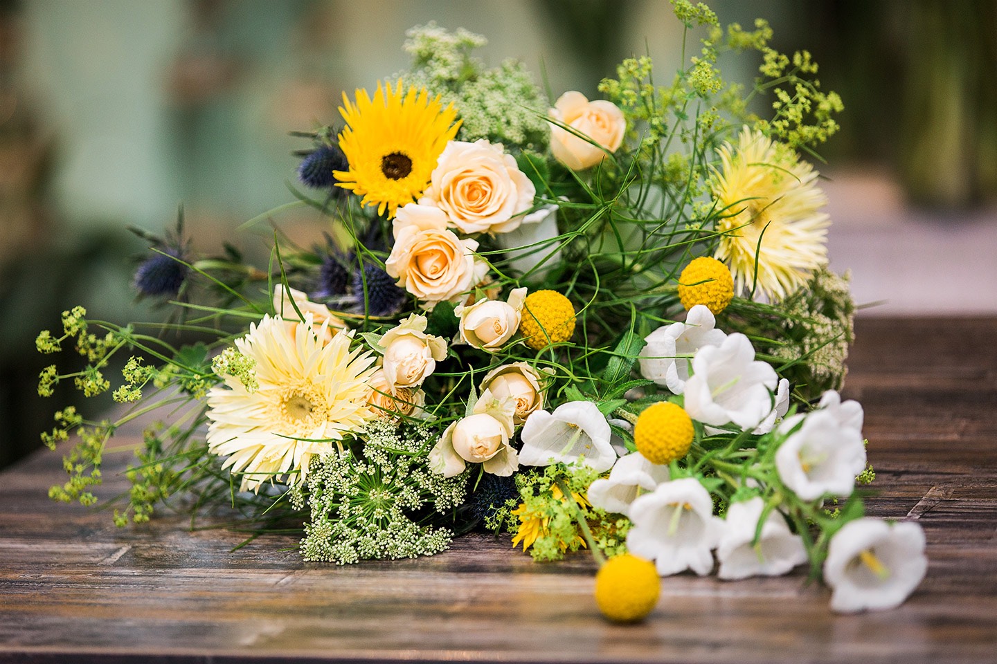 schenk blumen straus gelb 2